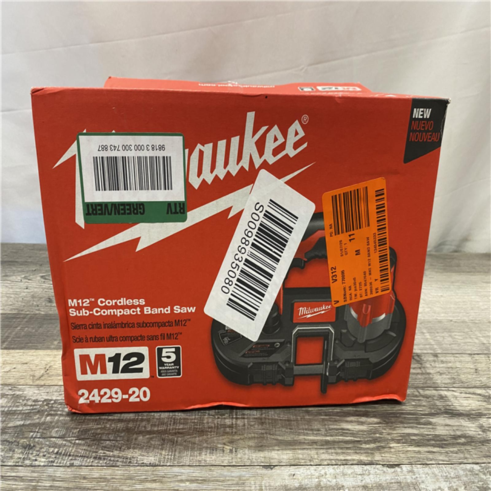 NEW - Milwaukee 12V Lithium-Ion Cordless Sub-Compact Band Saw (Tool-Only)