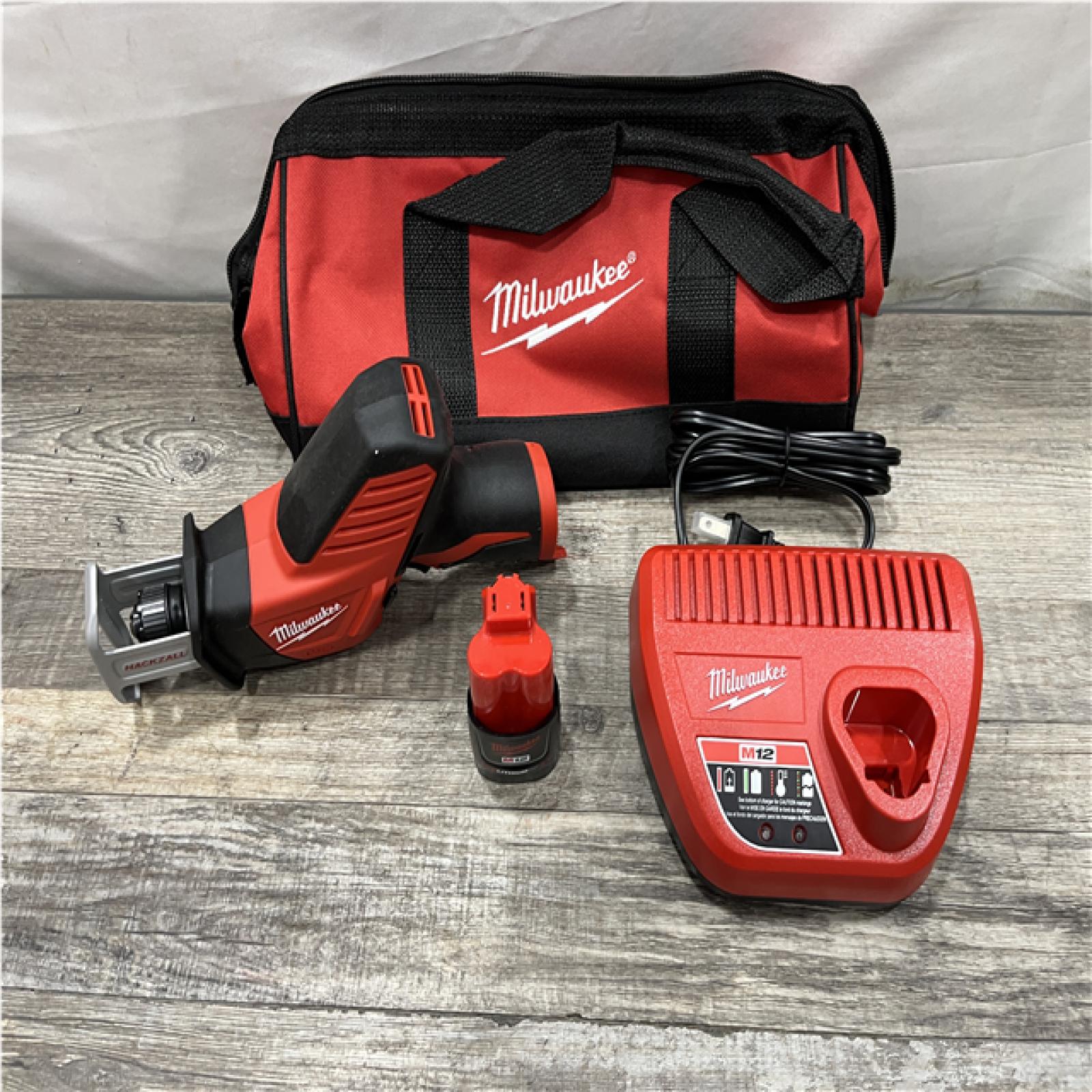 AS-IS Milwaukee 12V Lithium-Ion HACKZALL Cordless Reciprocating Saw Kit
