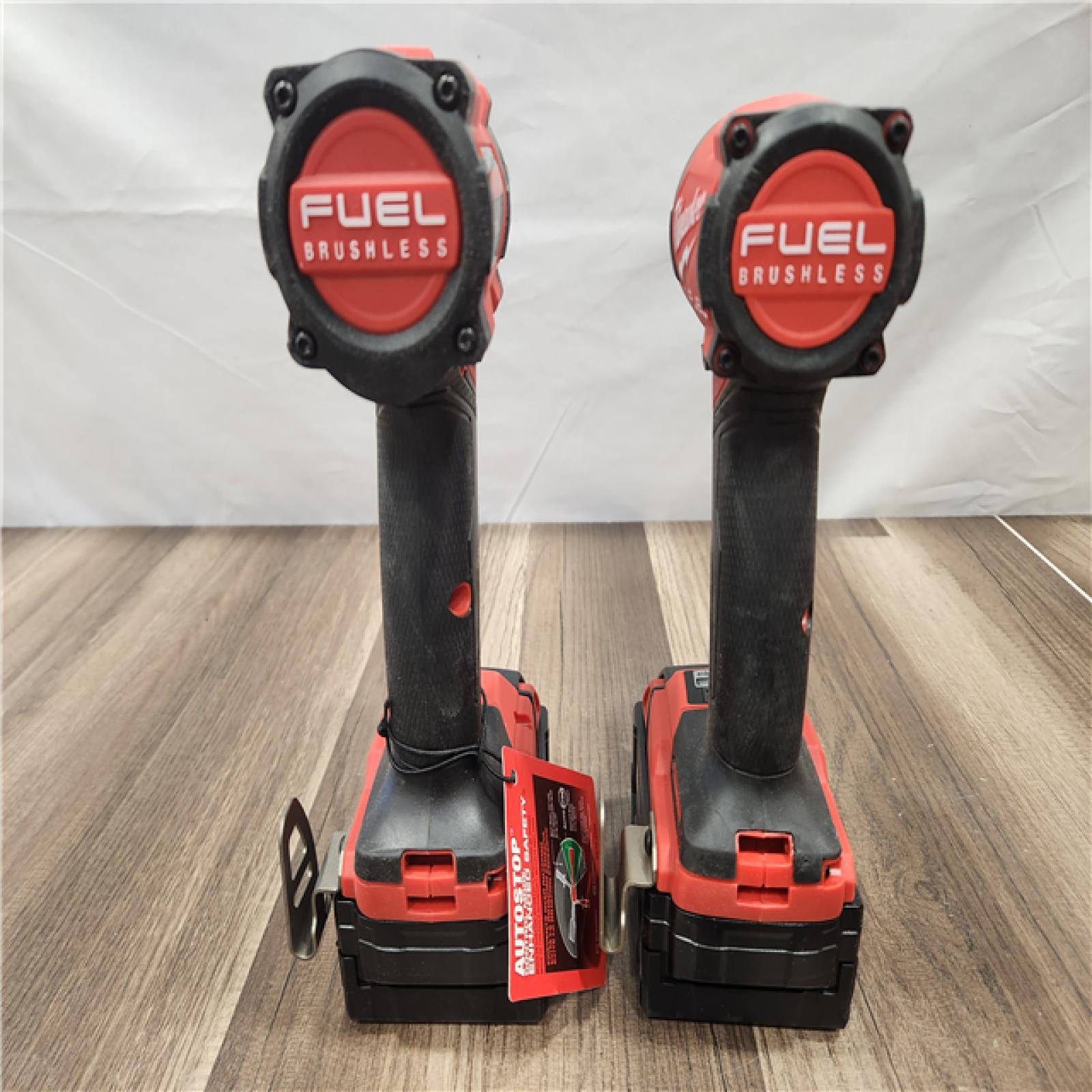 AS-IS- Good - M18 FUEL 18V Lithium-Ion Brushless Cordless Combo Kit  with Two 5.0 Ah Batteries  1 Charger 1 Tool Bag
