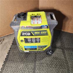 HOUSTON LOCATION - AS-IS RYOBI 2,300-Watt Recoil Start Bluetooth Super Quiet Gasoline Powered Digital Inverter Generator with CO Shutdown Sensor