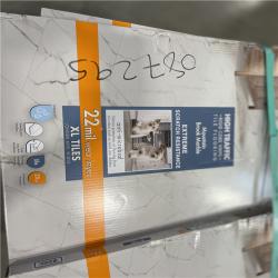 DALLAS LOCATION - Lifeproof Mountain Brook Marble 22 MIL x 18.5 in. W x 37 in. L Click Lock Waterproof Vinyl Tile Flooring (19.1 sq. ft./Case) PALLET-(37 UNITS)