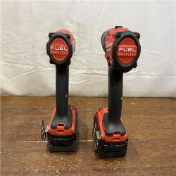 AS-IS MILWAUKEE M18 FUEL 18V Lithium-Ion Brushless Cordless Hammer Drill and Impact Driver Combo Kit (2-Tool) with 2 Batteries
