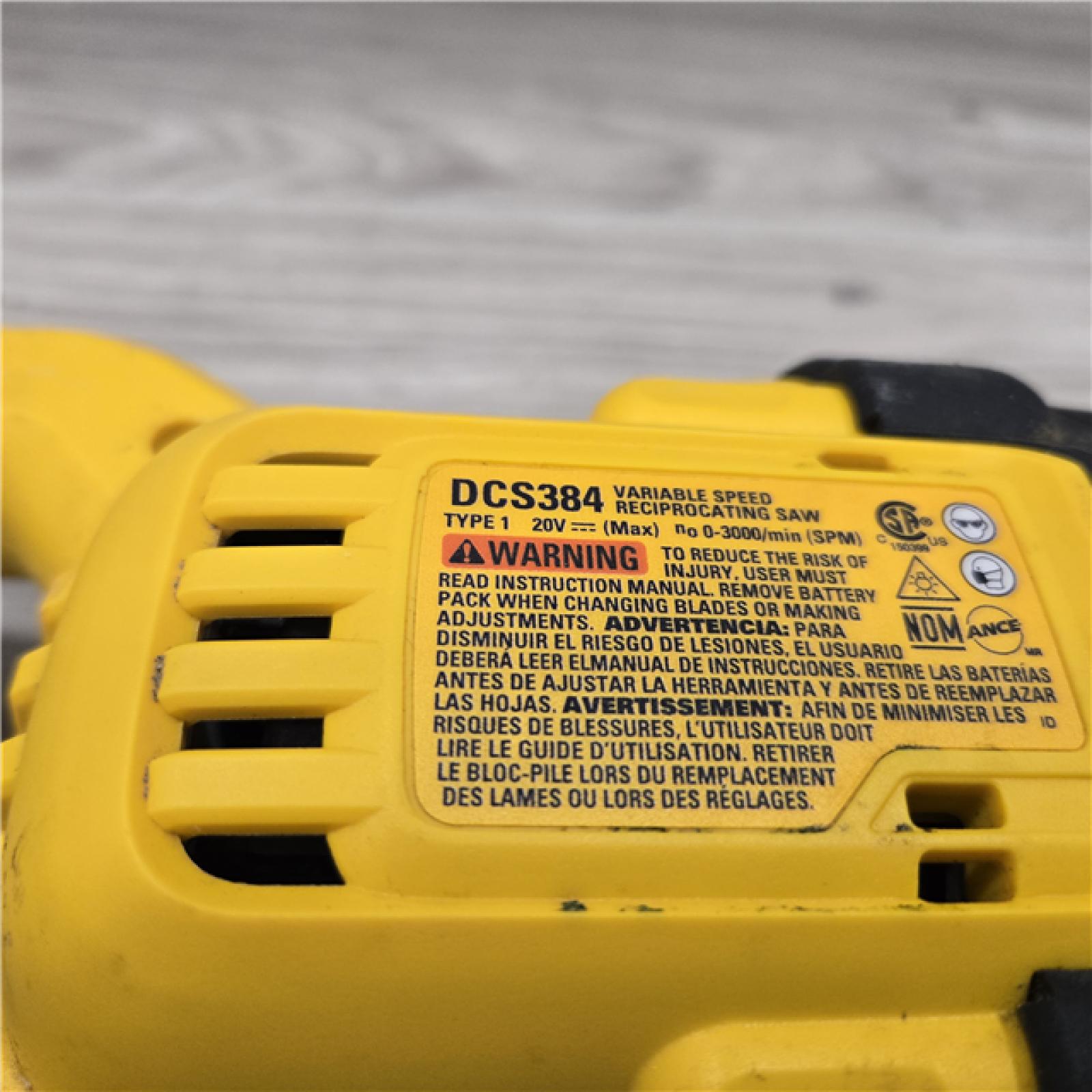 AS-IS DeWalt 20V MAX XR Cordless Reciprocating Saw (Tool-Only)