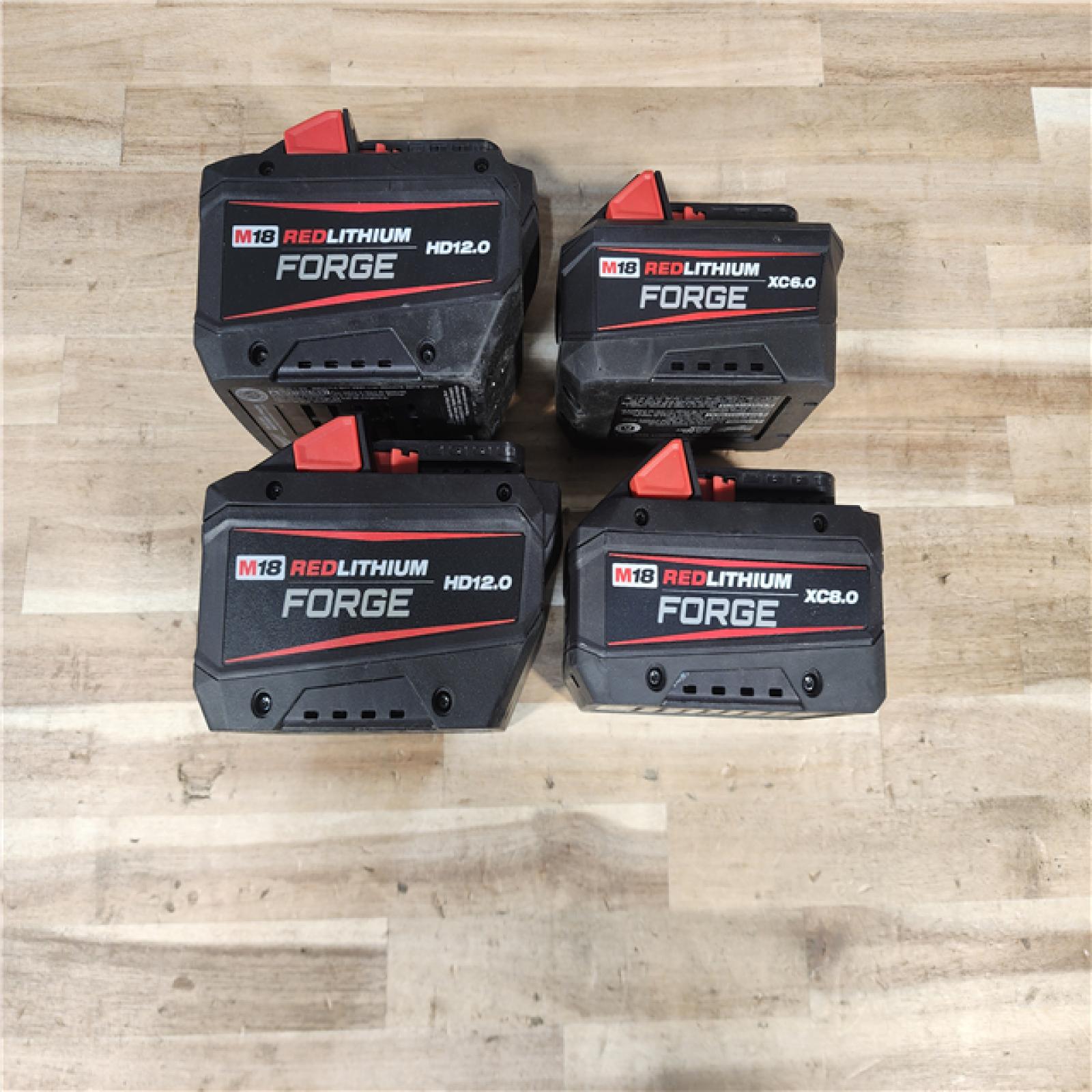 HOUSTON LOCATION - AS-IS MILWAUKEE FORGE BATTERY PACK QTY - 4