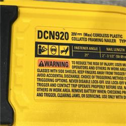 AS-IS DEWALT 20-Volt 21° Cordless Framing Nailer (Tool-Only)