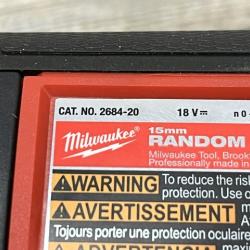 AS-IS Milwaukee FUEL Brushless Cordless 15mm Random Orbital Polisher Kit
