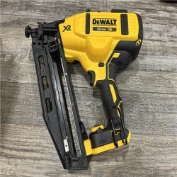 AS-IS DEWALT 20V MAX XR 16-Gauge Electric Cordless Angled Finishing Nailer Kit