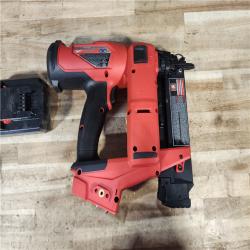 HOUSTON LOCATION - AS - IS Milwaukee FUEL 18-Volt Lithium-Ion Brushless Cordless Gen II 18-Gauge Brad Nailer W/ BATTERY & CHARGER