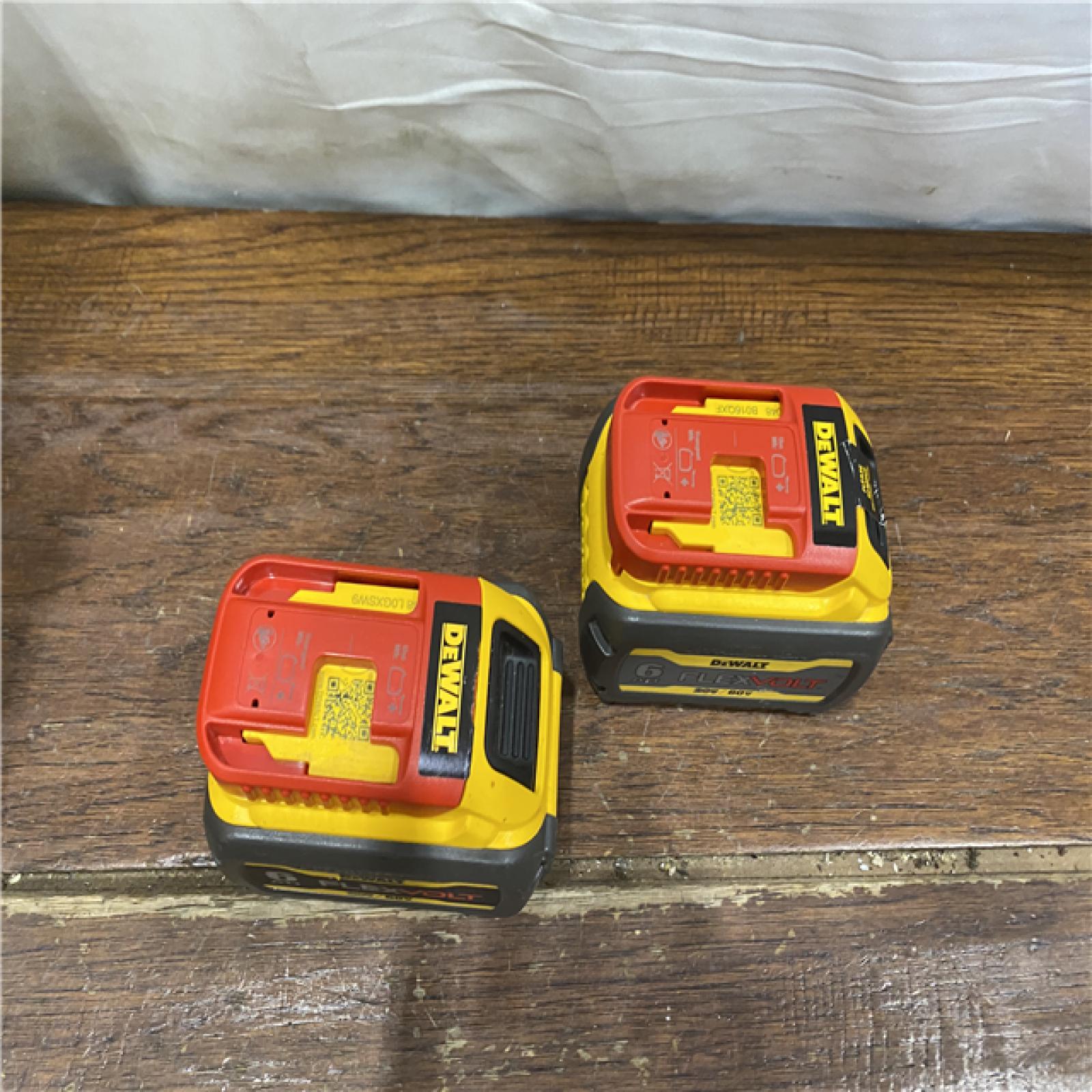 AS-IS DEWALT FLEXVOLT 20V/60V MAX Lithium-Ion 6.0Ah Battery Pack (2 Pack)