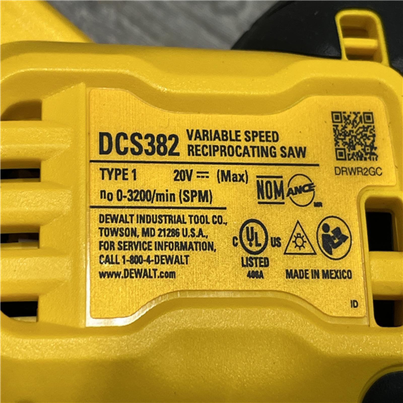 AS-IS DEWALT 20V MAX Cordless Brushless Reciprocating Saw (Tool Only)