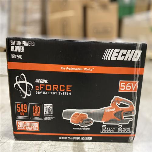 ECHO eFORCE 56V 151 MPH 526 CFM Cordless Battery Powered Handheld Leaf Blower with 2.5Ah Battery and Charger