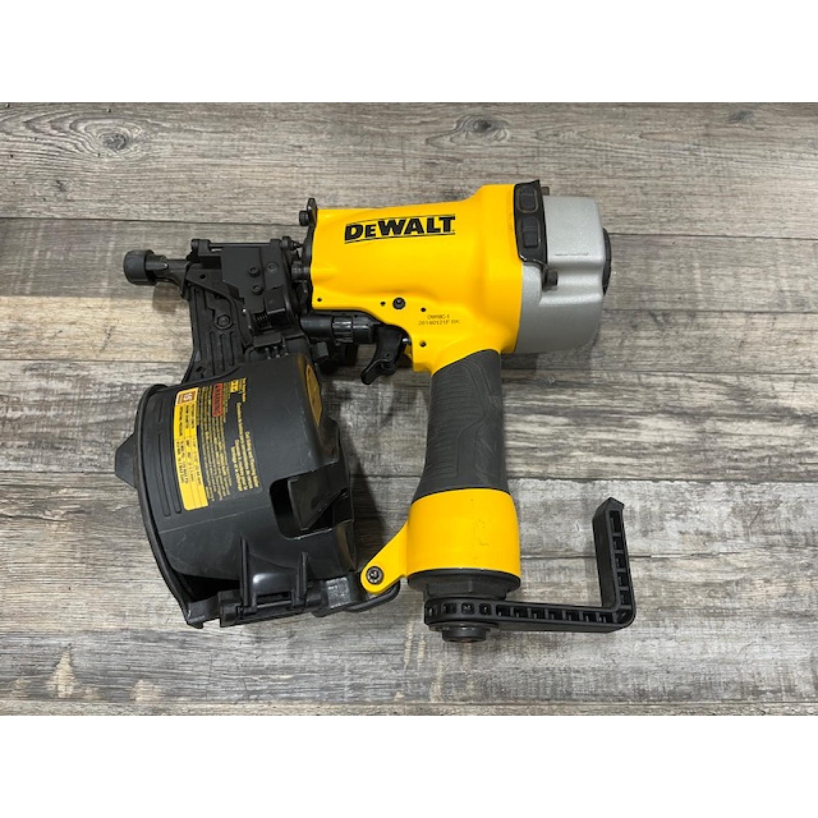 AS-IS DEWALT Pneumatic 15-Degree Coil Corded Siding Nailer