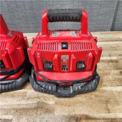 HOUSTON LOCATION - AS - IS MILWAUKEE BATTERY CHARGER PACK QTY - 2