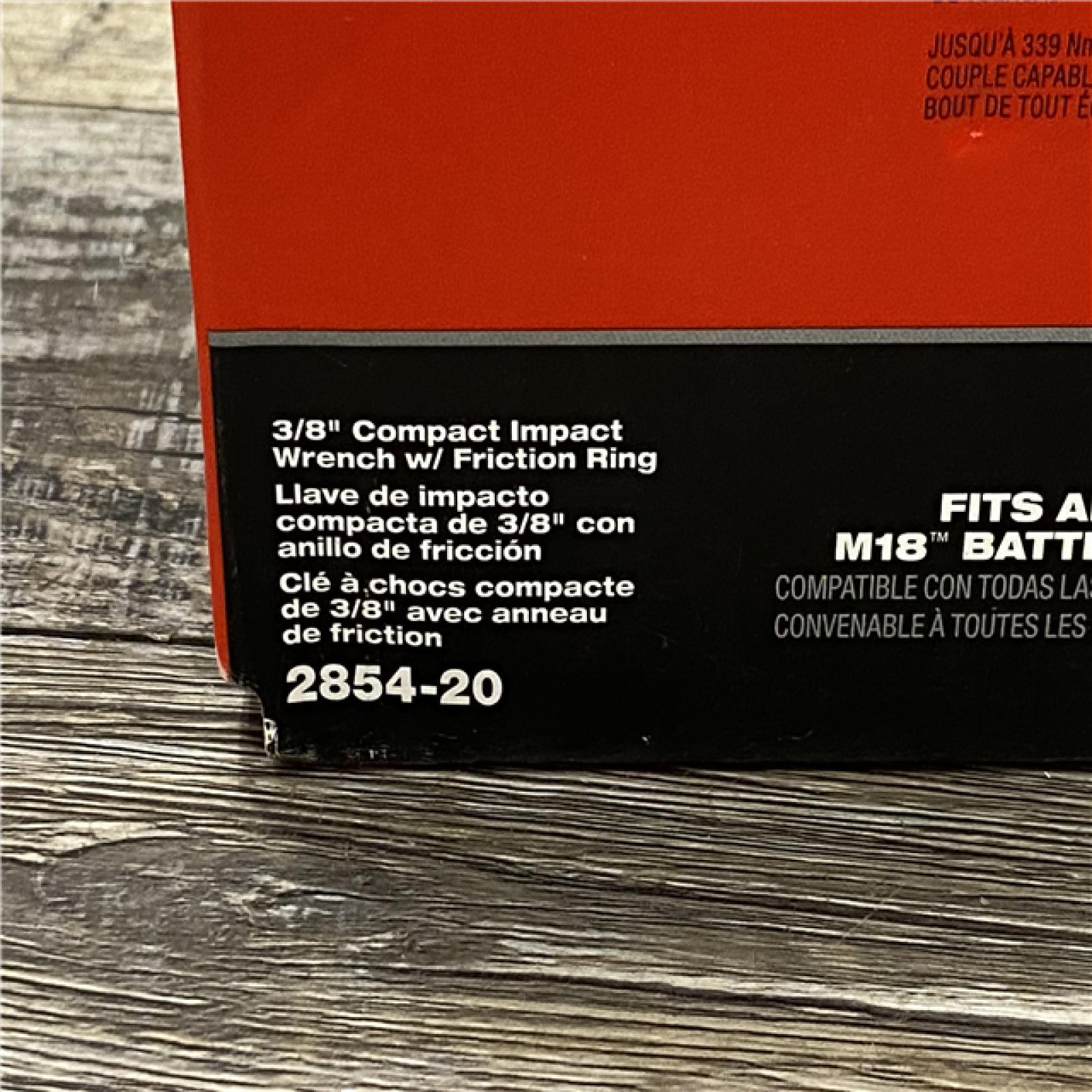 NEW - Milwaukee FUEL GEN-3 18V Lithium-Ion Brushless Cordless 3/8 in. Compact Impact Wrench with Friction Ring (Tool-Only)