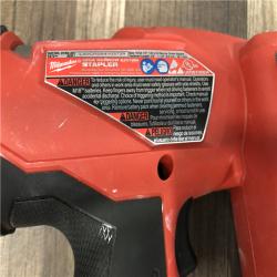 AS-IS Milwaukee FUEL 18-Volt Lithium-Ion Brushless Cordless 18-Gauge 1/4 in. Narrow Crown Stapler (Tool-Only)