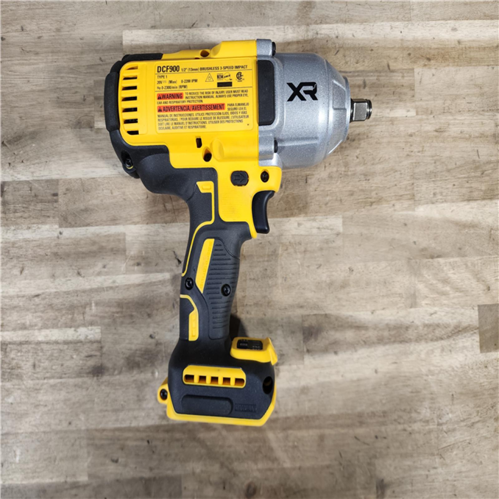 HOUSTON LOCATION - AS-IS DEWALT 20V MAX XR Lithium-Ion Cordless 1/2 High Torque Hog Ring Anvil Impact Wrench (Tool Only)