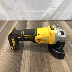 AS-IS DEWALT 20-Volt MAX Cordless Brushless 4-1/2 in. Angle Grinder with Slide Switch (Tool Only)