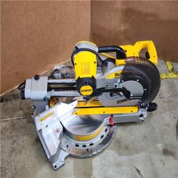 HOUSTON LOCATION - AS-IS DEWALT 15 Amp Corded 12 in. Double Bevel Sliding Compound Miter Saw