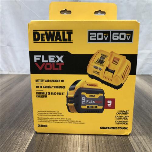 NEW- DEWALT 20V/60V MAX FLEXVOLT Lithium-Ion 9.0Ah Battery and Charger Starter Kit