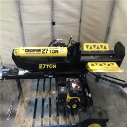 California AS-IS Champion Power Equipment 27 Ton 224 Cc Gas Powered Hydraulic Wood Log Splitter with Vertical/Horizontal Operation and Auto Return