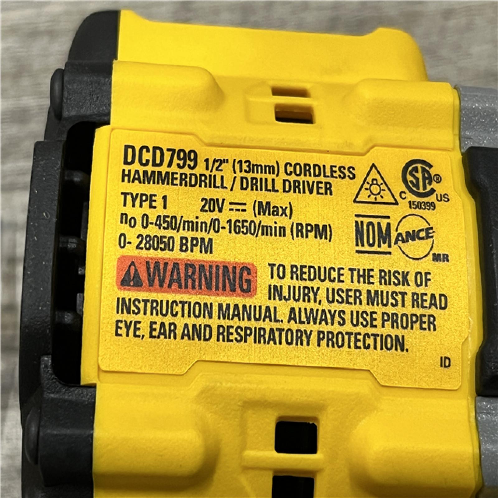 AS-IS DEWALT ATOMIC 20-Volt MAX Brushless Cordless 1/2 in. Hammer Drill (Tool-Only)