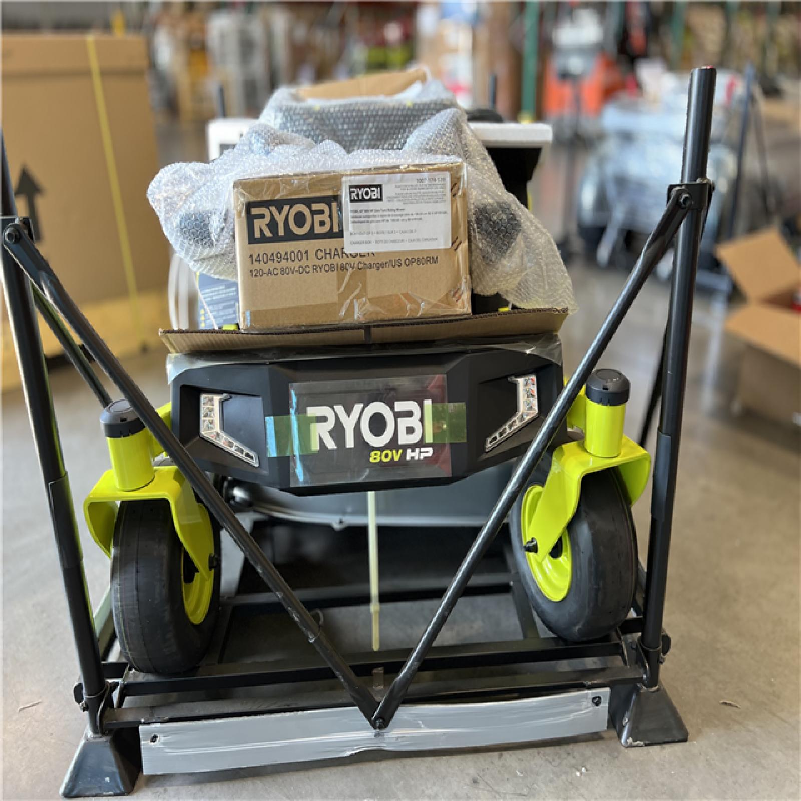 DALLAS LOCATION- RYOBI 80V HP Brushless 42 in. Battery Electric Cordless Zero Turn Riding Mower (2) 80V Batteries (2) 40V Batteries and Charger
