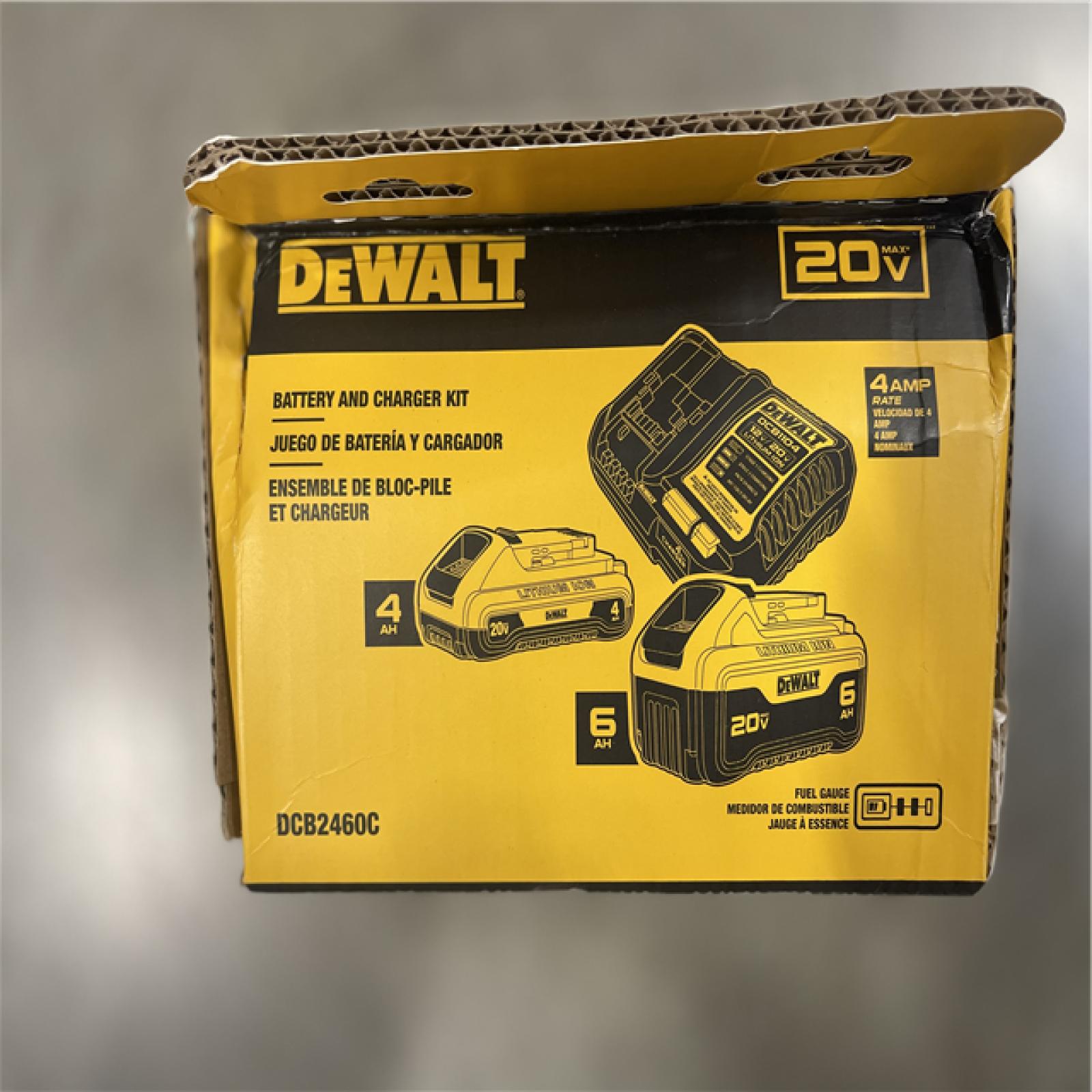 LIKE NEW! DEWALT 20V MAX Lithium-Ion 6.0Ah and 4.0Ah Battery and Charger Starter Kit