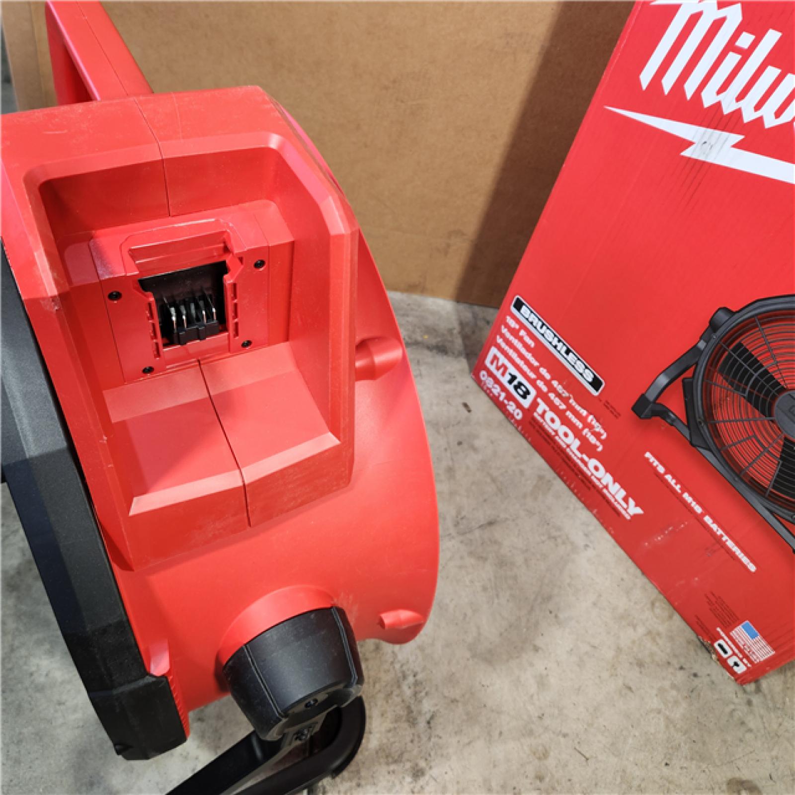 Houston Location - AS- IS Milwaukee 0821-20 M18 18 Fan (Tool Only) - Appears IN NEW Condition