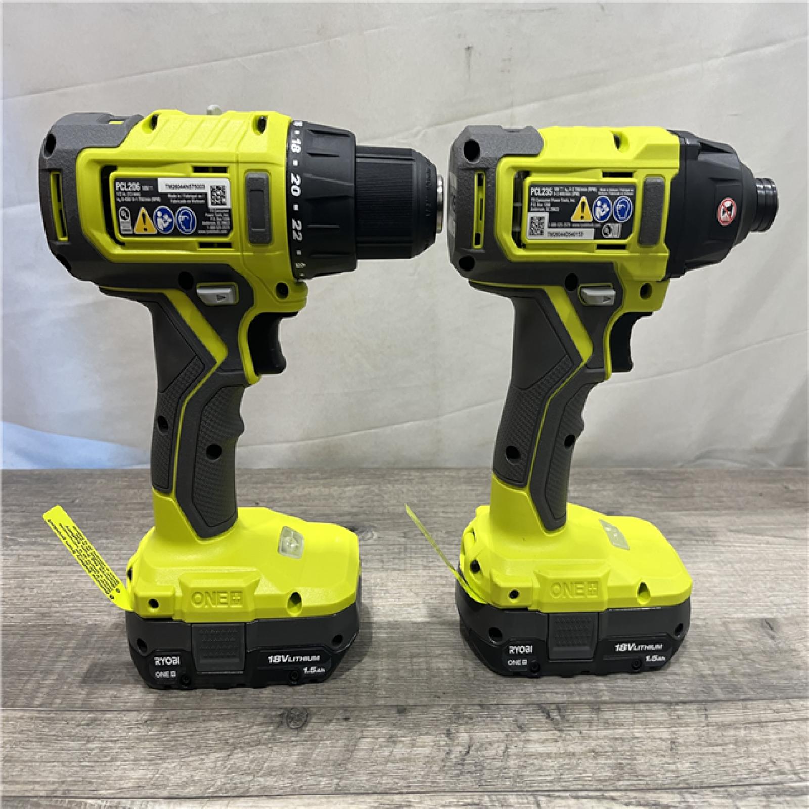 AS-IS RYOBI ONE+ 18V Cordless 2-Tool Combo Kit