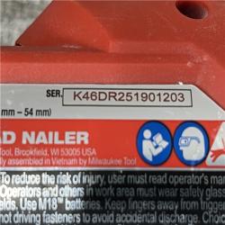 AS-IS Milwaukee FUEL 18-Volt Lithium-Ion Brushless Cordless Gen II 18-Gauge Brad Nailer (Tool-Only)