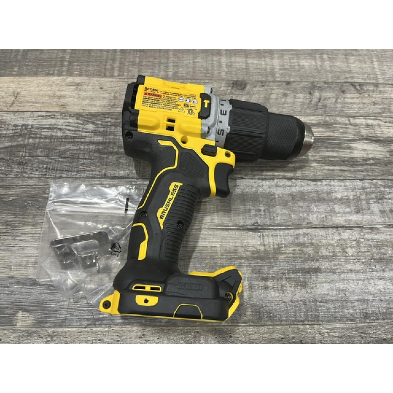 AS-IS DEWALT 20V XR Brushless Cordless 1/2 in. Hammer Drill (Tool-Only)
