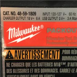 AS-IS Milwaukee 18V Lithium-Ion PACKOUT 6-Port Rapid Charger