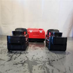 AS-IS- Milwaukee 18-Volt Lithium-Ion XC Starter Kit with Two 5.0Ah Batteries and Charger