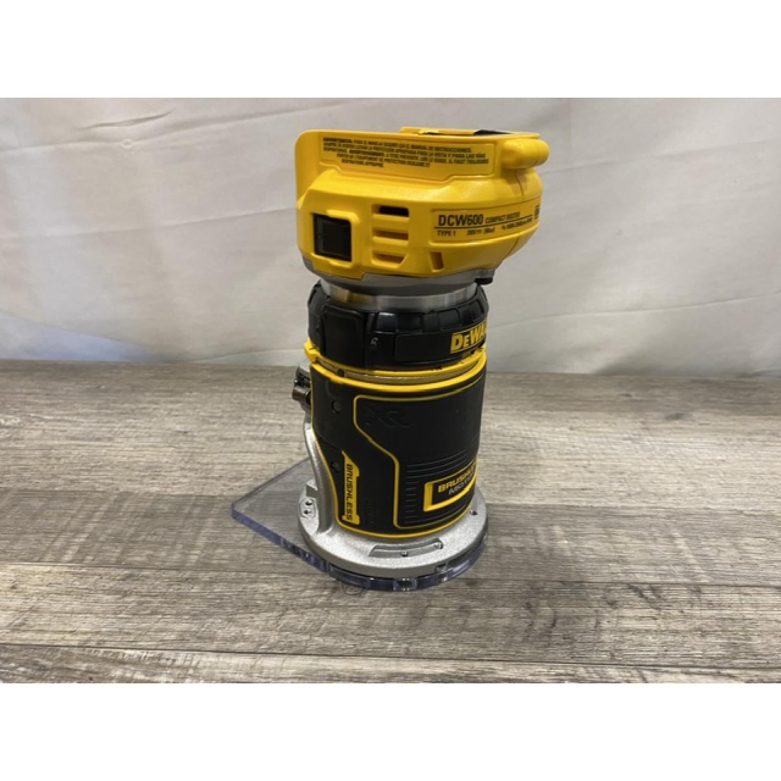 AS-IS DEWALT 20V MAX XR Cordless Brushless Fixed Base Compact Router (Tool Only)