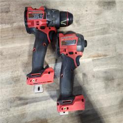 HOUSTON LOCATION - AS-IS MILWAUKEE FUEL 18V Lithium-Ion Brushless Cordless Hammer Drill and Impact Driver Combo Kit