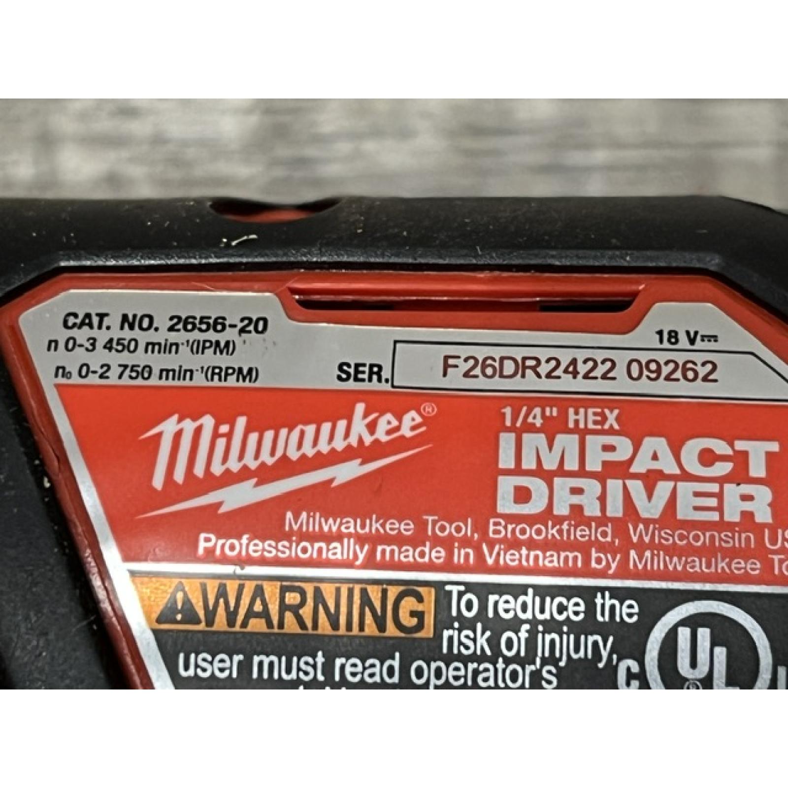 AS-IS Milwaukee 18V Lithium-Ion Cordless Drill Driver/Impact Driver Combo Kit
