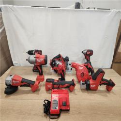 AS-IS- M18 18-Volt Lithium-Ion Cordless Combo Kit 9-Tool with 2-Batteries  Charger and Tool Bag