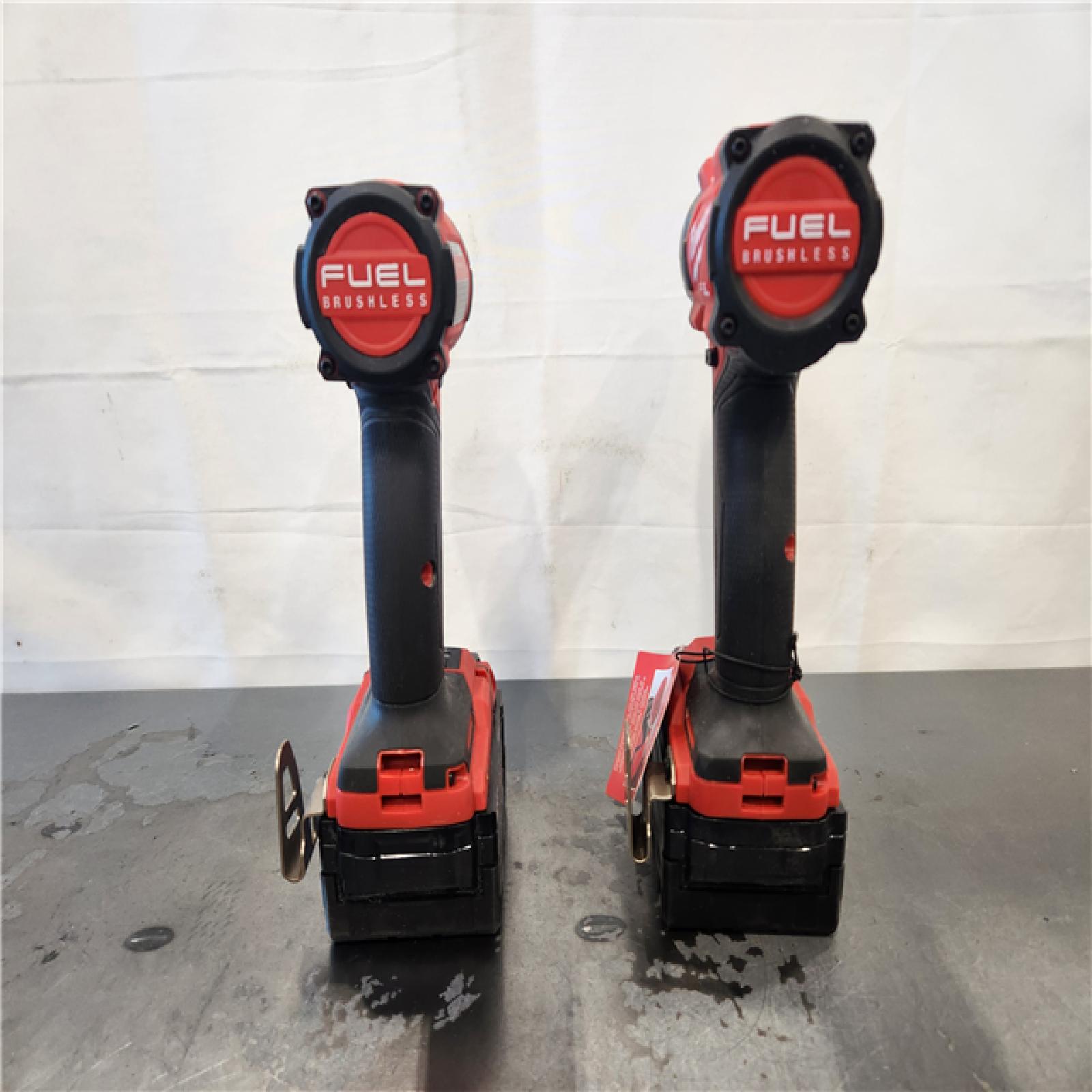 AS-IS- Milwaukee FUEL 18V Lithium-Ion Brushless Cordless Hammer Drill and Impact Driver Combo Kit