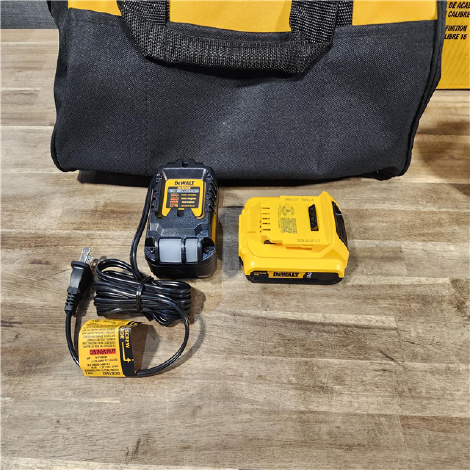 HOUSTON LOCATION - AS-IS DeWalt DCN660D1 20V 16 Gauge Cordless Angled Finish Nailer Kit W/ 2Ah Battery