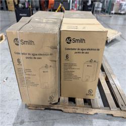 DALLAS LOCATION - AO SMITH 6 gal. Point of Use 1.4kW 1-Element Electric Water Heater PALLET- (4 UNITS)