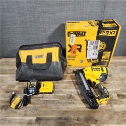 HOUSTON LOCATION - AS-IS DeWalt DCN660D1 20V 16 Gauge Cordless Angled Finish Nailer Kit W/ 2Ah Battery
