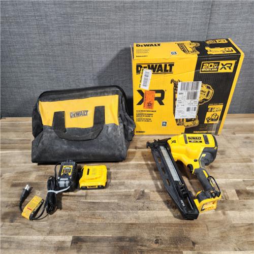 HOUSTON LOCATION - AS-IS DeWalt DCN660D1 20V 16 Gauge Cordless Angled Finish Nailer Kit W/ 2Ah Battery