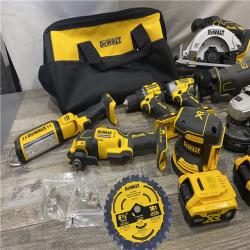 AS-IS DEWALT 20V Lithium-Ion Cordless 8-Tool Combo Kit