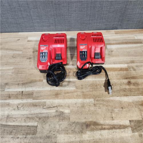 HOUSTON LOCATION - AS - IS MILWAUKEE BATTERY CHARGER PACK QTY - 2