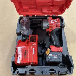 DALLAS LOCATION- MILWAUKEE M18 FUEL 18V Lithium-Ion Brushless Cordless High-Torque 1/2 in. Impact Wrench Kit 5.0 Ah.