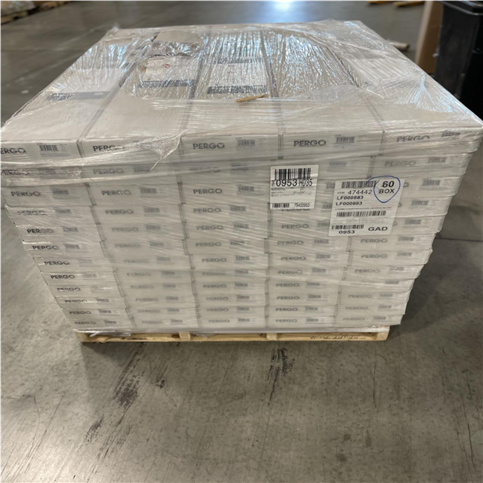 DALLAS LOCATION- Pergo Outlast+ Graceland Oak 12 mm T x 7.4 in. W Waterproof Laminate Wood Flooring (16.93 sqft/case)PALLET-(60 CASES)