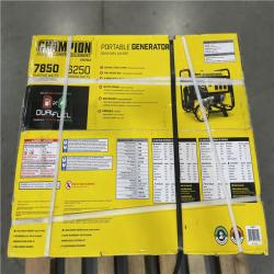 DALLAS LOCATION- CHAMPION 7850/6250-Watt Recoil Start Dual Fuel Portable Generator w/ Free 3-Year Warranty for Home Backup and Storm Prep