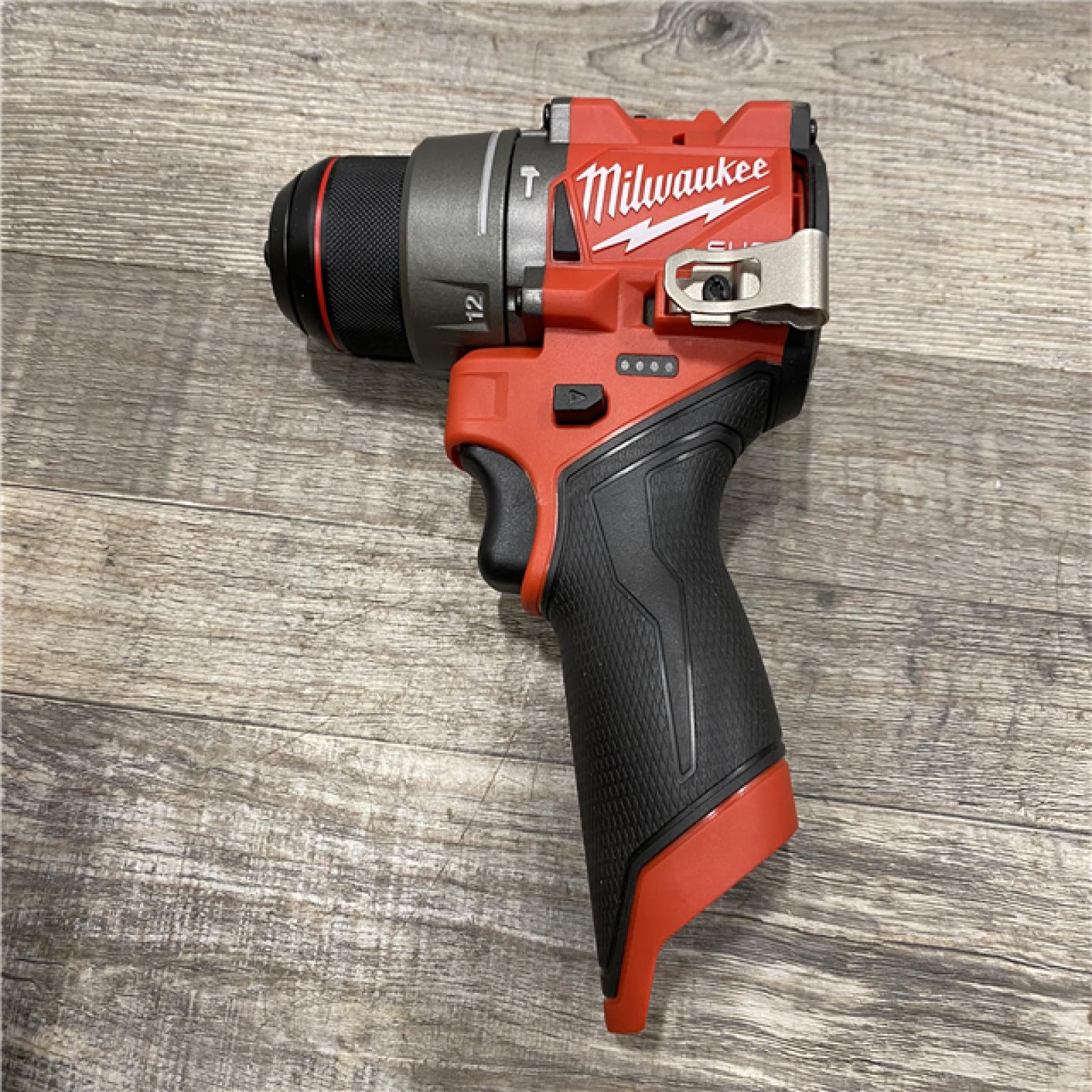 AS-IS Milwaukee FUEL 12-Volt Lithium-Ion Brushless Cordless 1/2 in. Hammer Drill Kit