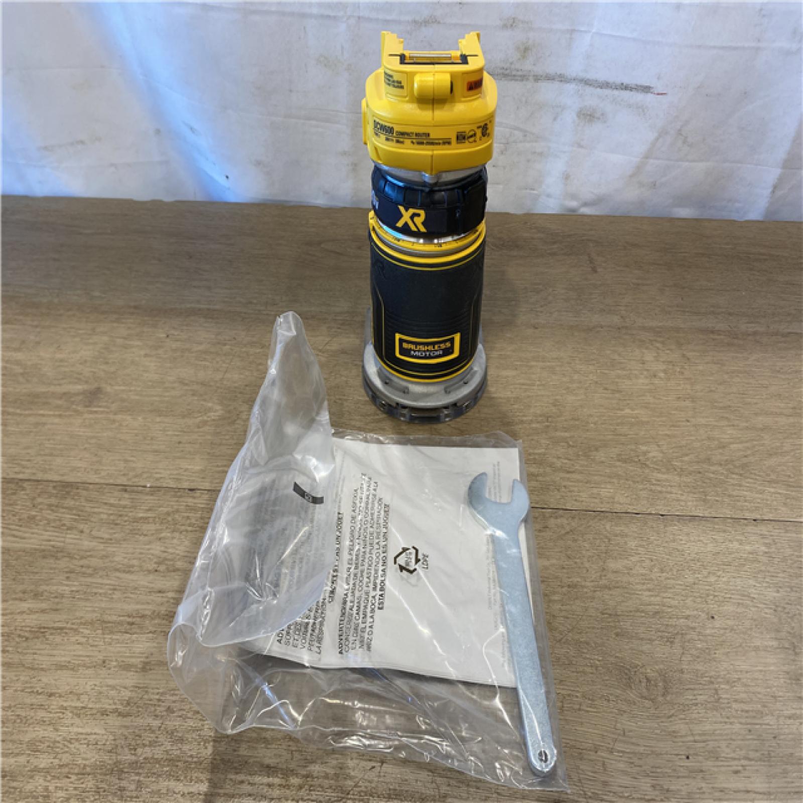 AS-IS DEWALT 20V MAX XR Cordless Brushless Fixed Base Compact Router (Tool Only)