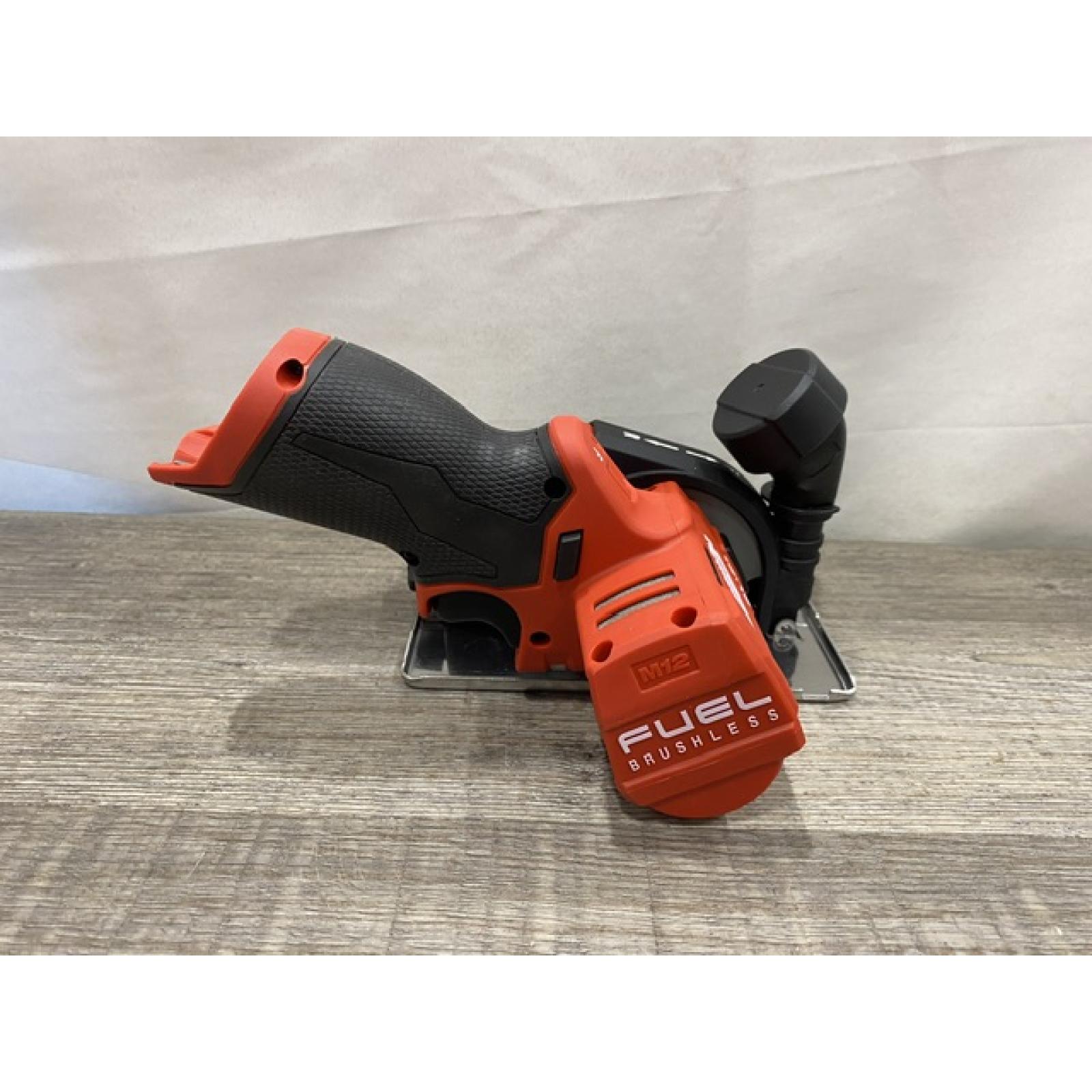 AS-IS Milwaukee  FUEL 12V Lithium-Ion Brushless Cordless 3 in. Cut Off Saw (Tool-Only)